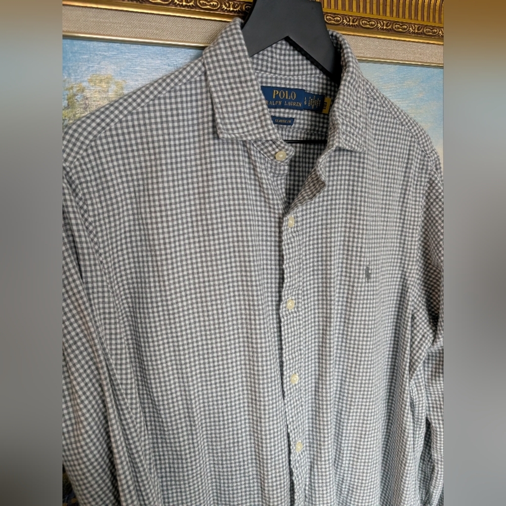 Ralph Lauren Grey Pattern Soft Winter Flannel